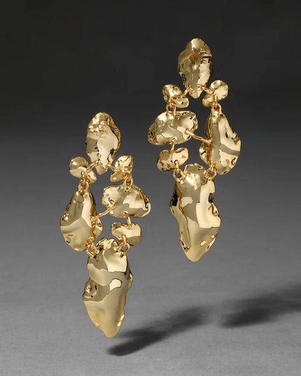 BRUT GOLD MOSAIC EARRING