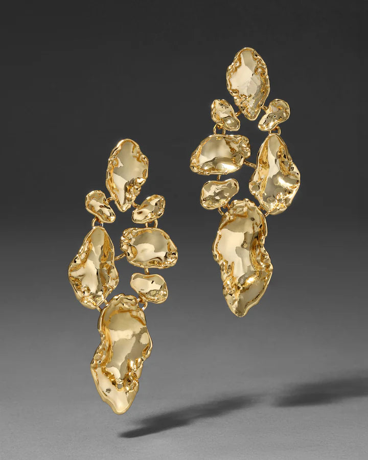 BRUT GOLD MOSAIC EARRING