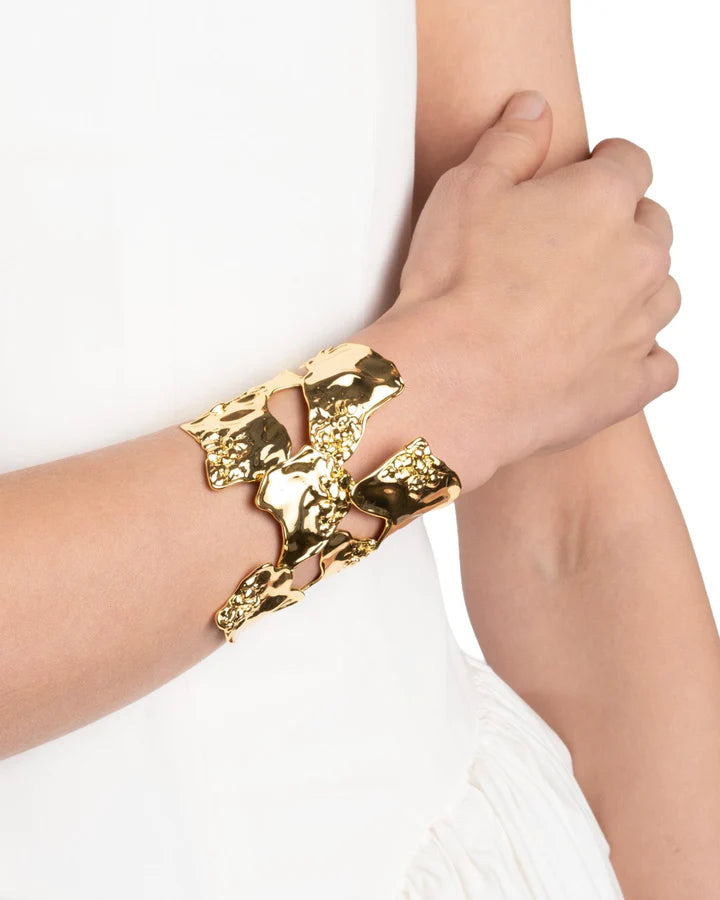 BRUT GOLD REEF CUFF BRACELET