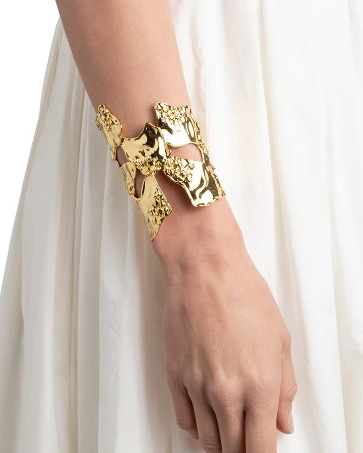 BRUT GOLD REEF CUFF BRACELET