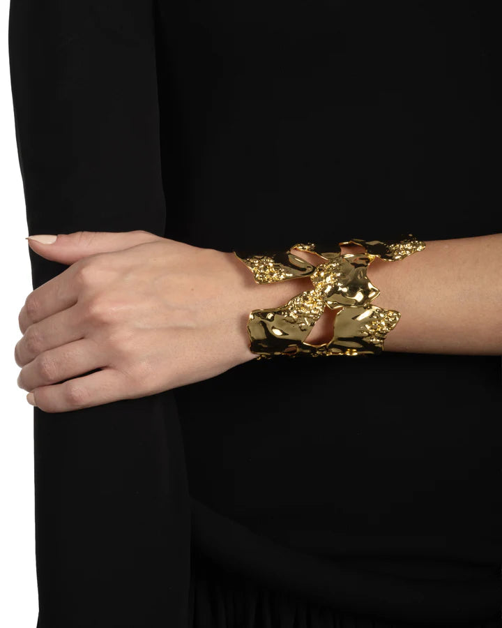 BRUT GOLD REEF CUFF BRACELET
