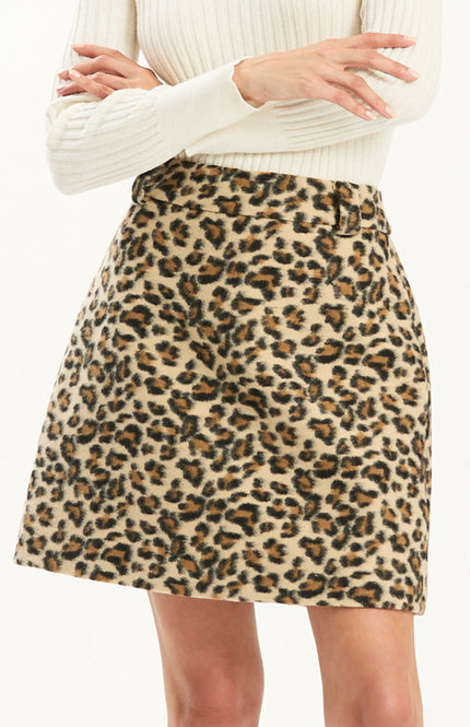 TWIGGY CHEETAH SKIRT