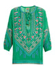 MARGOT BLOUSE IN GREEN TAMBOURINE