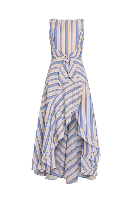 CASELLA DRESS IN MEYERS STRIPE