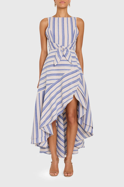 CASELLA DRESS IN MEYERS STRIPE
