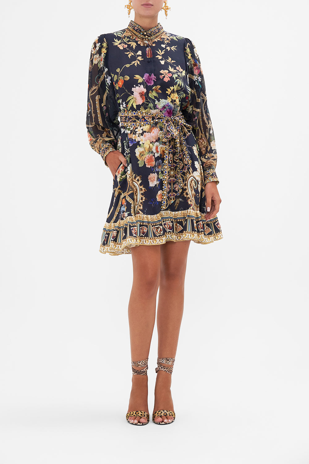 DROP SLEEVE SHIRT DRESS