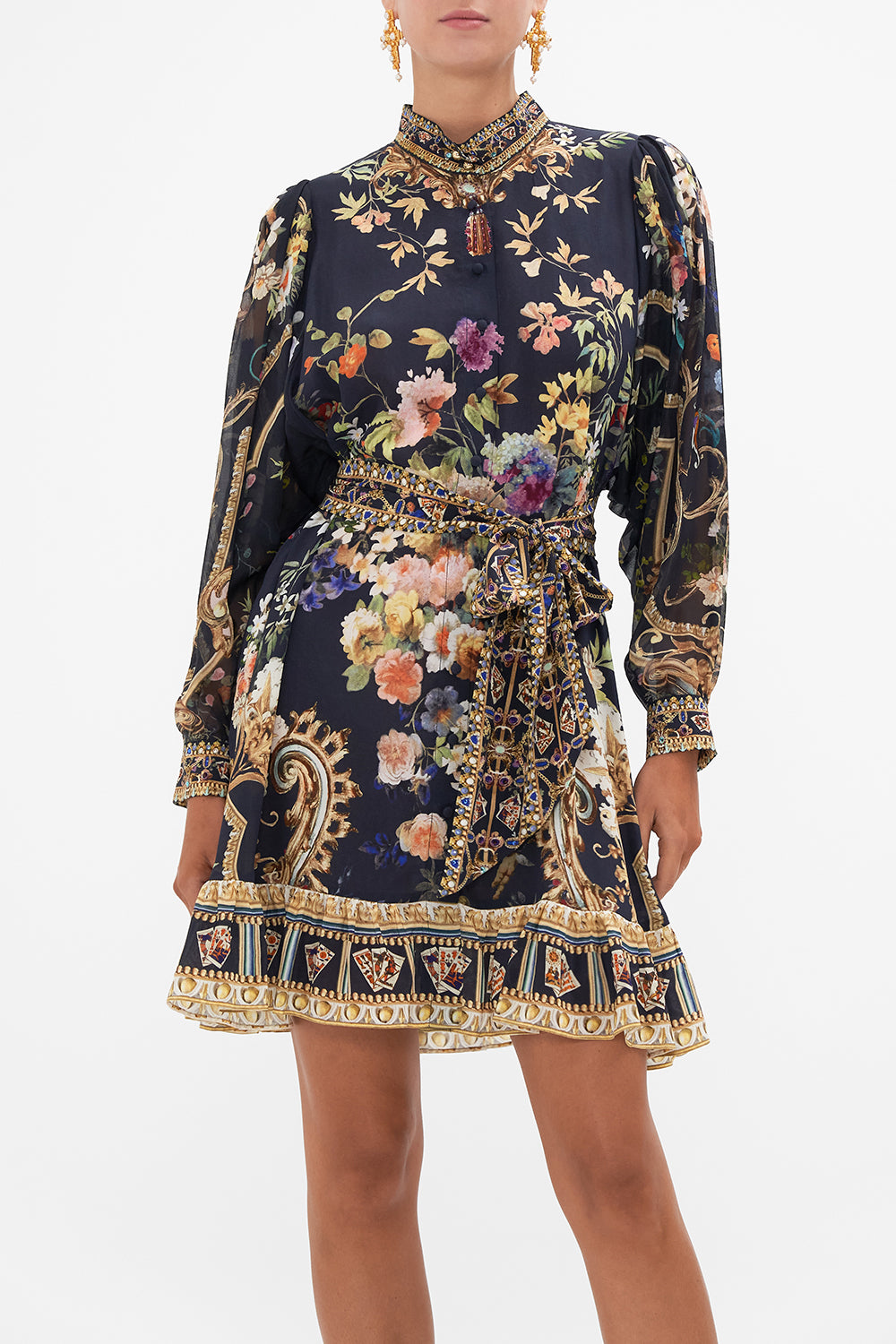 DROP SLEEVE SHIRT DRESS
