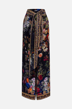 SCARF BELT WIDE LEG PANT