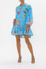 LONG SLEEVE TIERED SHORT DRESS