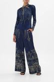 WIDE LEG WAISTED PANT