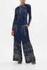 WIDE LEG WAISTED PANT
