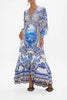 LONG BUTTON FRONT DRESS