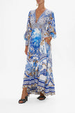 LONG BUTTON FRONT DRESS