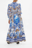 LONG BUTTON FRONT DRESS
