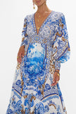 LONG BUTTON FRONT DRESS