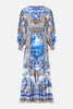 LONG BUTTON FRONT DRESS