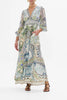 BUTTON DRESS WITH SHAPED WAISTBAND