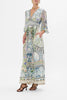 BUTTON DRESS WITH SHAPED WAISTBAND