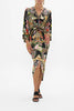LONG SPLIT FRONT TWIST DRESS