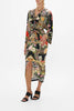 LONG SPLIT FRONT TWIST DRESS
