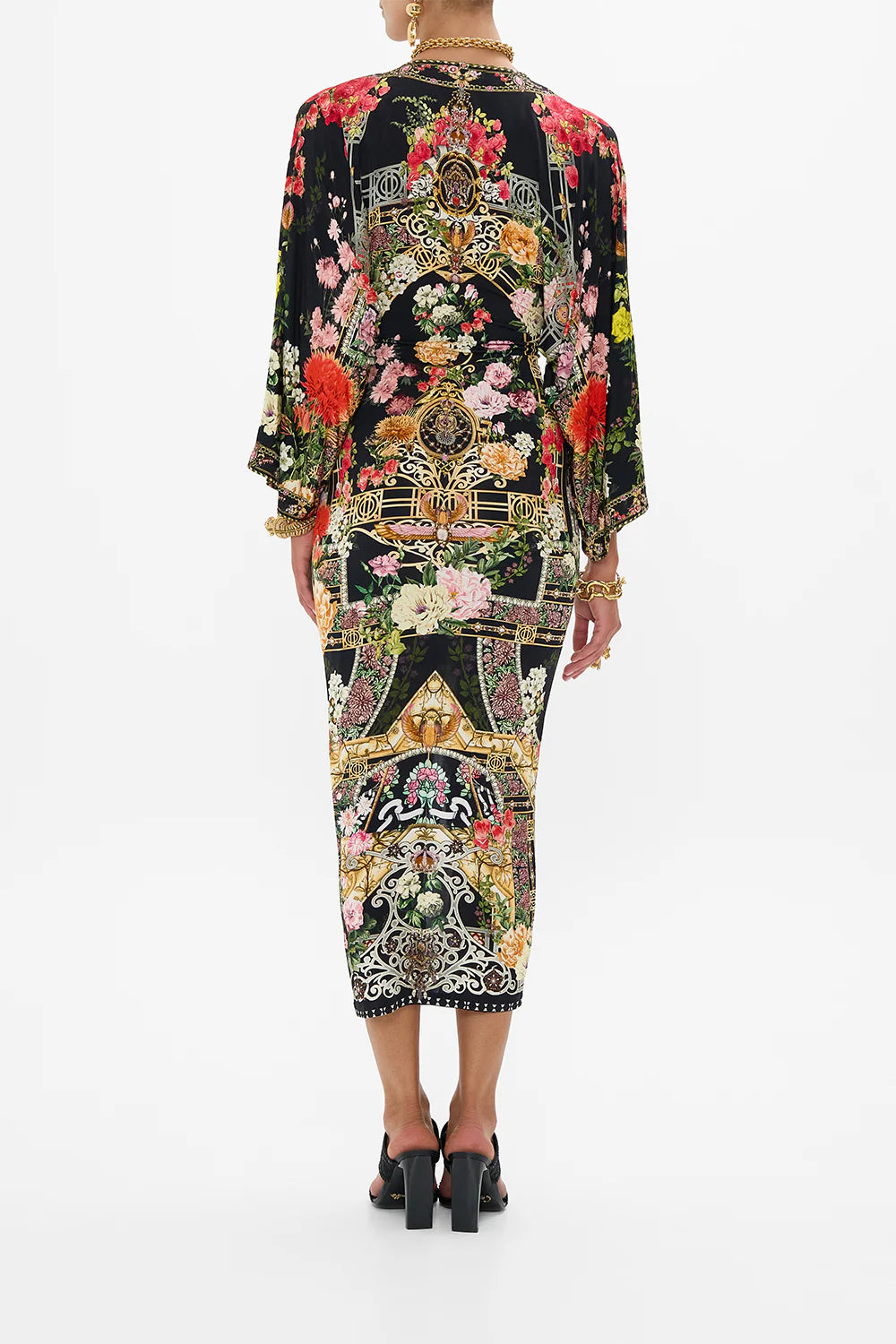 LONG SPLIT FRONT TWIST DRESS