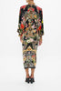 LONG SPLIT FRONT TWIST DRESS