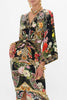 LONG SPLIT FRONT TWIST DRESS