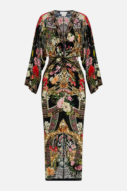 LONG SPLIT FRONT TWIST DRESS