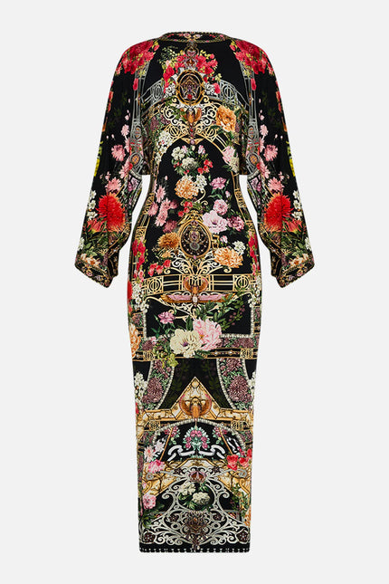 LONG SPLIT FRONT TWIST DRESS