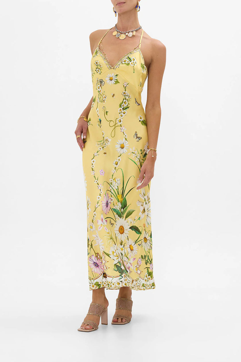 CHAIN DETAIL SLIP DRESS