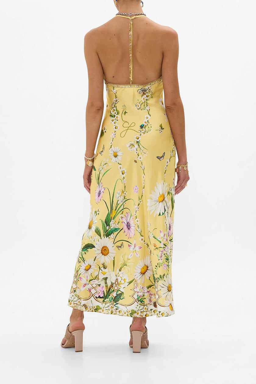 CHAIN DETAIL SLIP DRESS