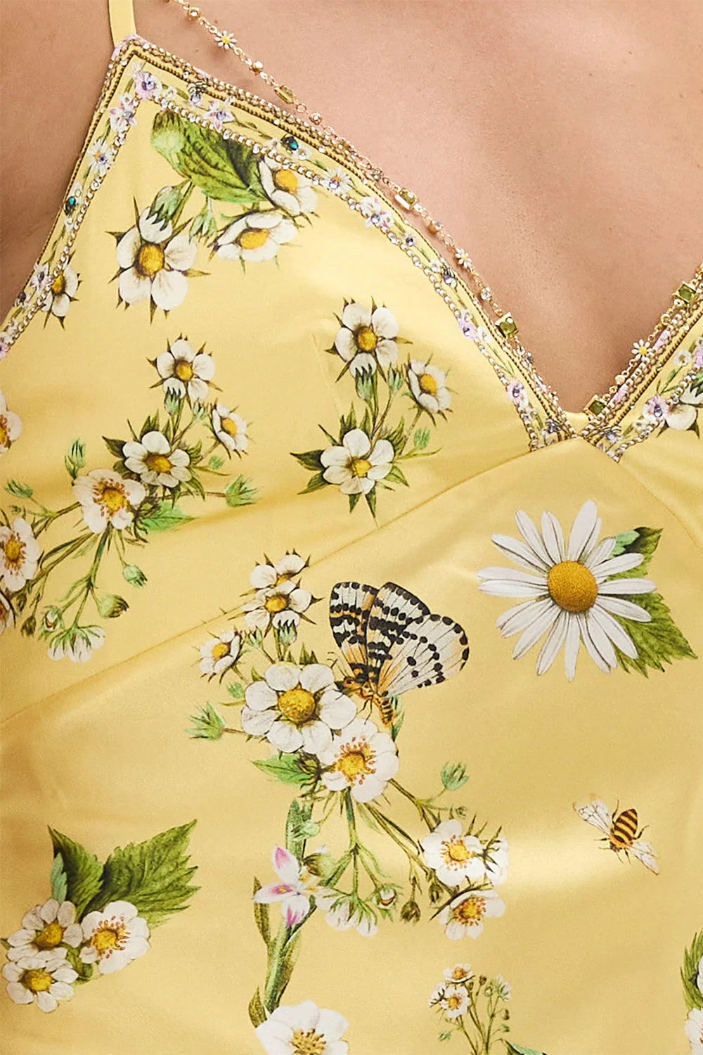 CHAIN DETAIL SLIP DRESS