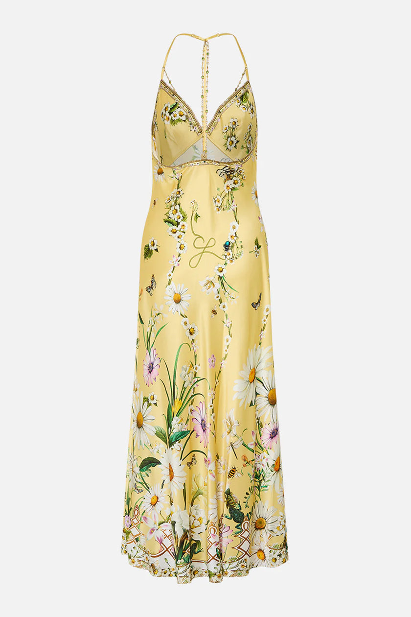 CHAIN DETAIL SLIP DRESS