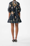 PUFF SLEEVE SHIRT DRESS