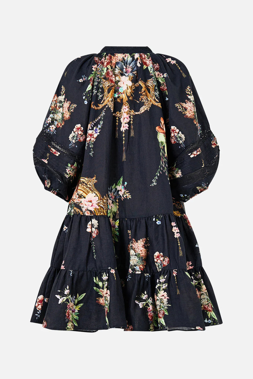 PUFF SLEEVE SHIRT DRESS