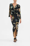 LONG SPLIT FRONT TWIST DRESS