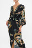 LONG SPLIT FRONT TWIST DRESS