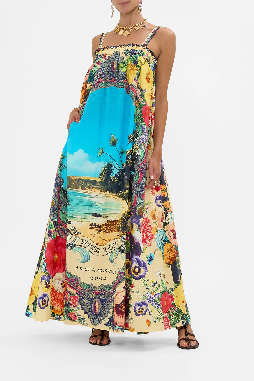 WIDE STRAP SUNDRESS