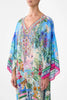 V NECK KAFTAN WITH TIES
