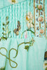 TIERED SHORT DRESS WITH NECK FRILL