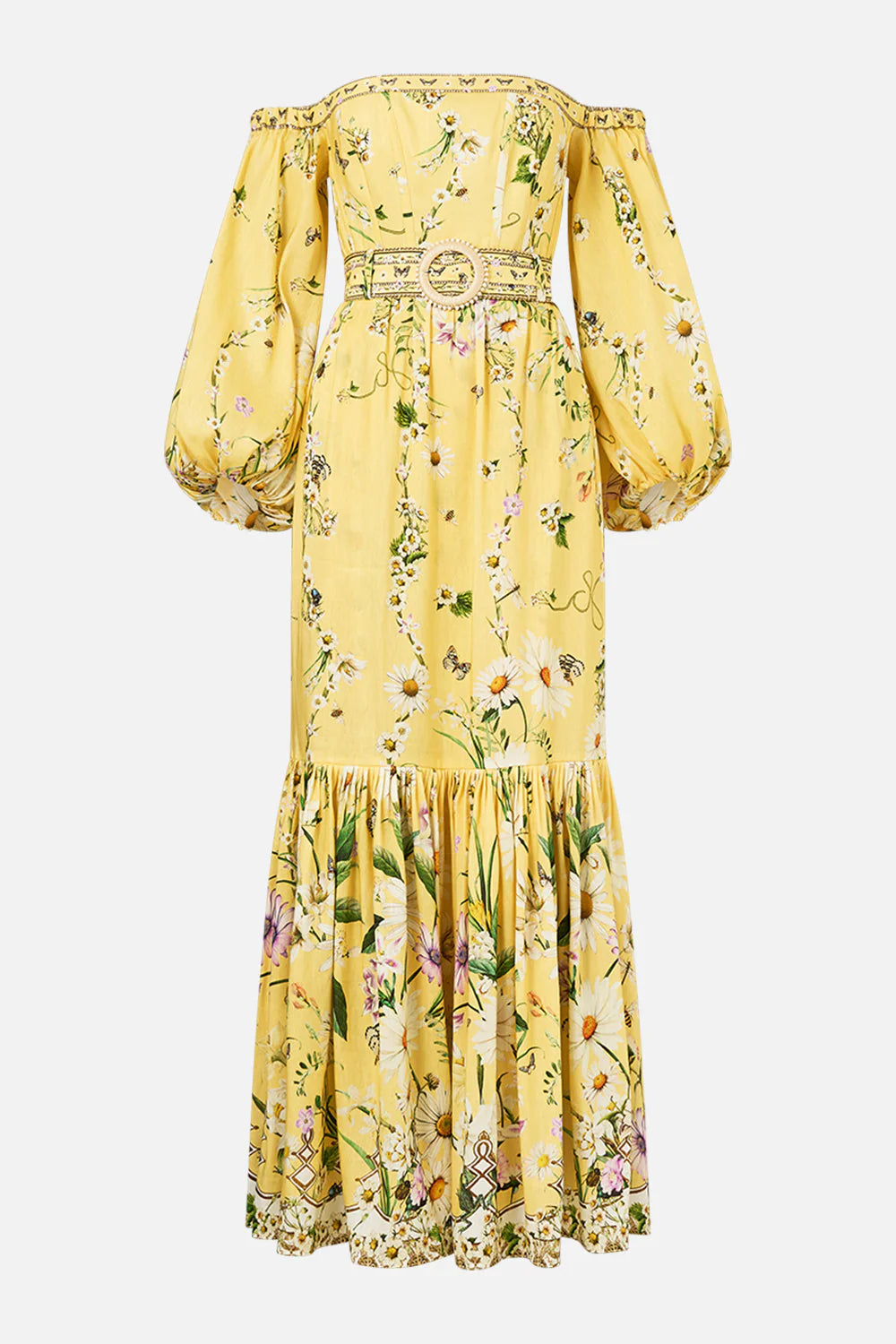 PUFF SLEEVE CORSET DRESS