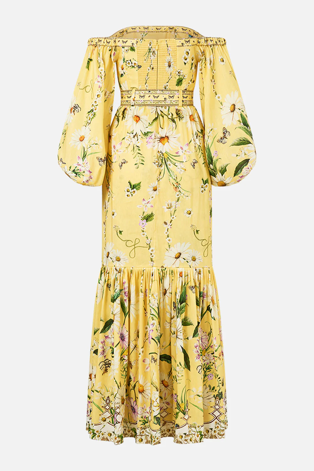 PUFF SLEEVE CORSET DRESS