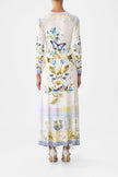 GATHERED JERSEY LONG DRESS