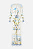 GATHERED JERSEY LONG DRESS