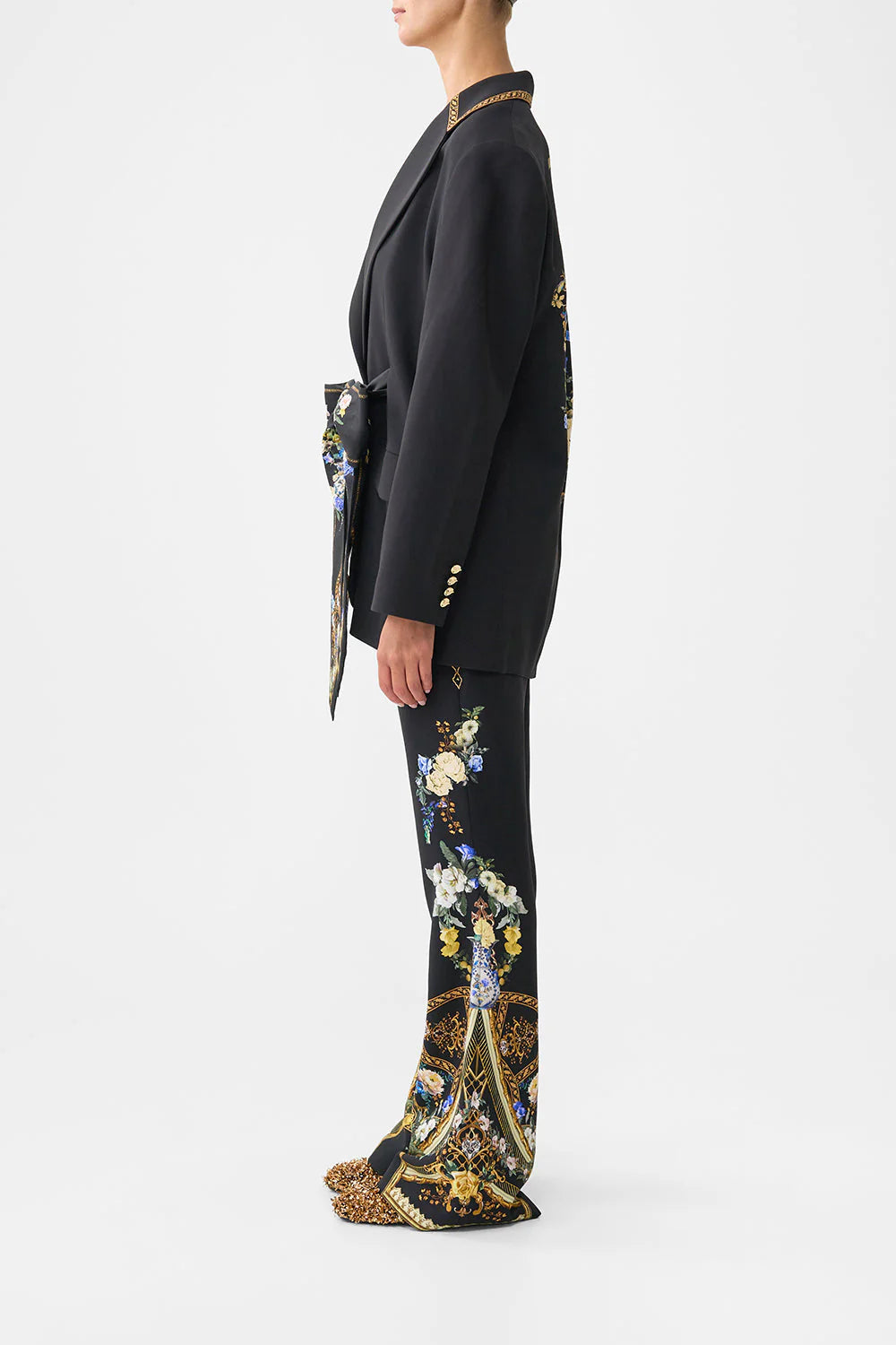 BOYFRIEND JACKET WITH BOW DETAIL