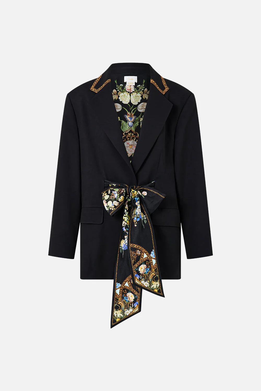 BOYFRIEND JACKET WITH BOW DETAIL