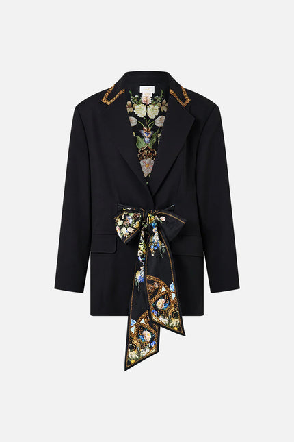 BOYFRIEND JACKET WITH BOW DETAIL