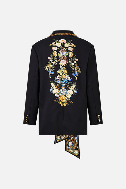 BOYFRIEND JACKET WITH BOW DETAIL