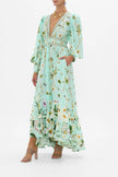 LONG BUTTON FRONT DRESS