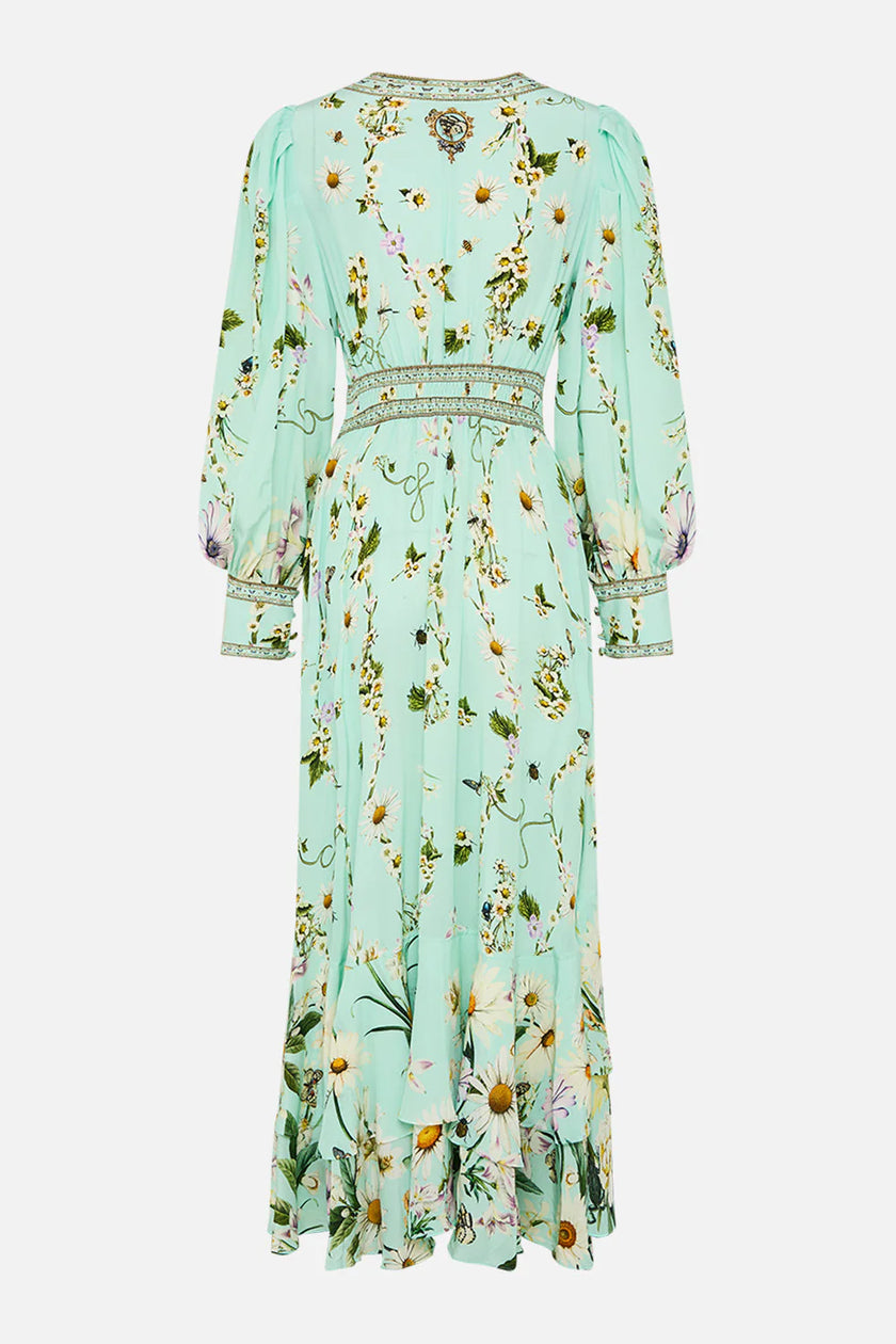 LONG BUTTON FRONT DRESS